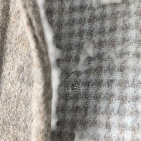 Zara Women Wool Blend Ivory Tan Oversize Button Front Jacket Coat w/Pockets XS - Picture 10 of 16